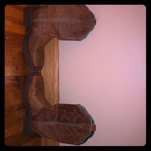 Justin Raya Tan Gypsy Square toed boots